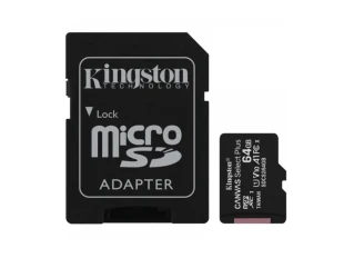 Kingston Memorije kartice KINGSTON SDCS2/64GB/microSDXC/64GB/Class10 U1/80MB/s-10MB/s+adapter